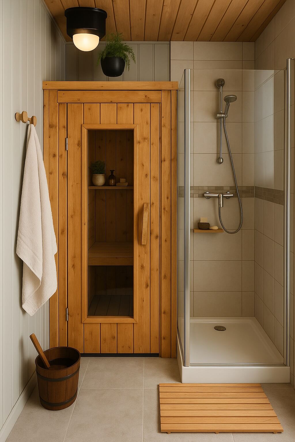 sauna- Cabine de sauna